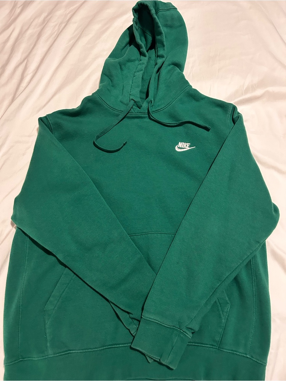 Nike Green Pullover Hoodie with White Swoosh